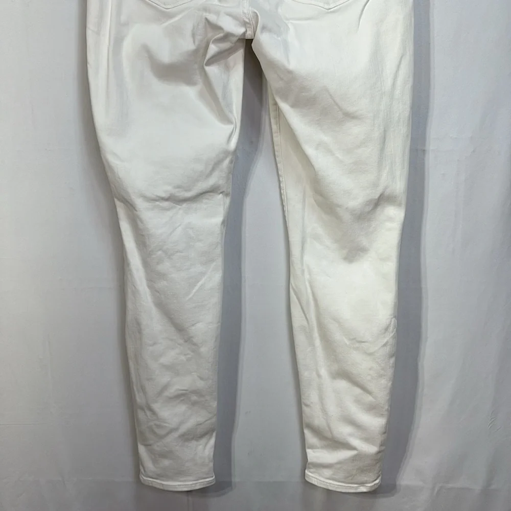 🐩 Gap white denim, curvy true skinny jeans